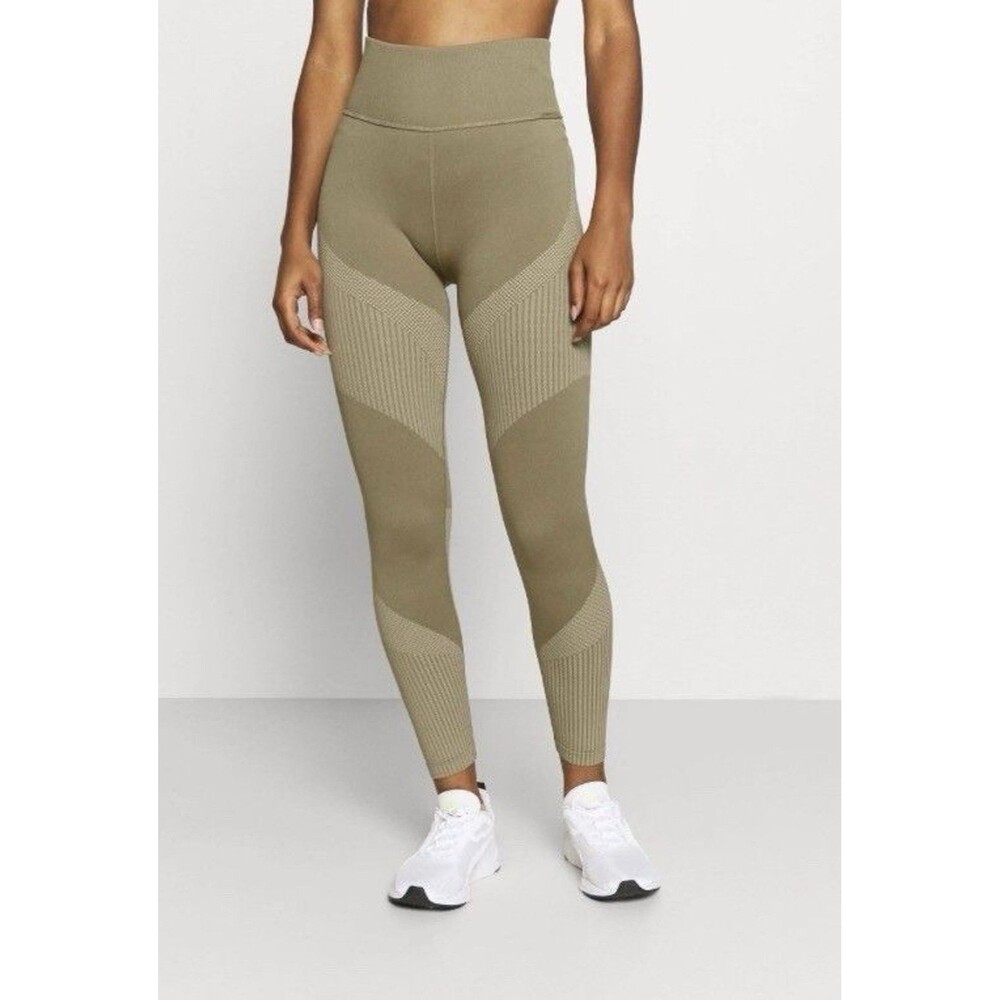 PUMA Women's Train Seamless High Waist Leggings Size S Green Activewear Sporty